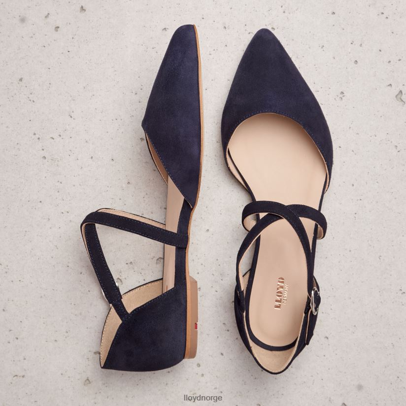 LLOYD semsket sandal kvinner sko blå 4X82ZP1161