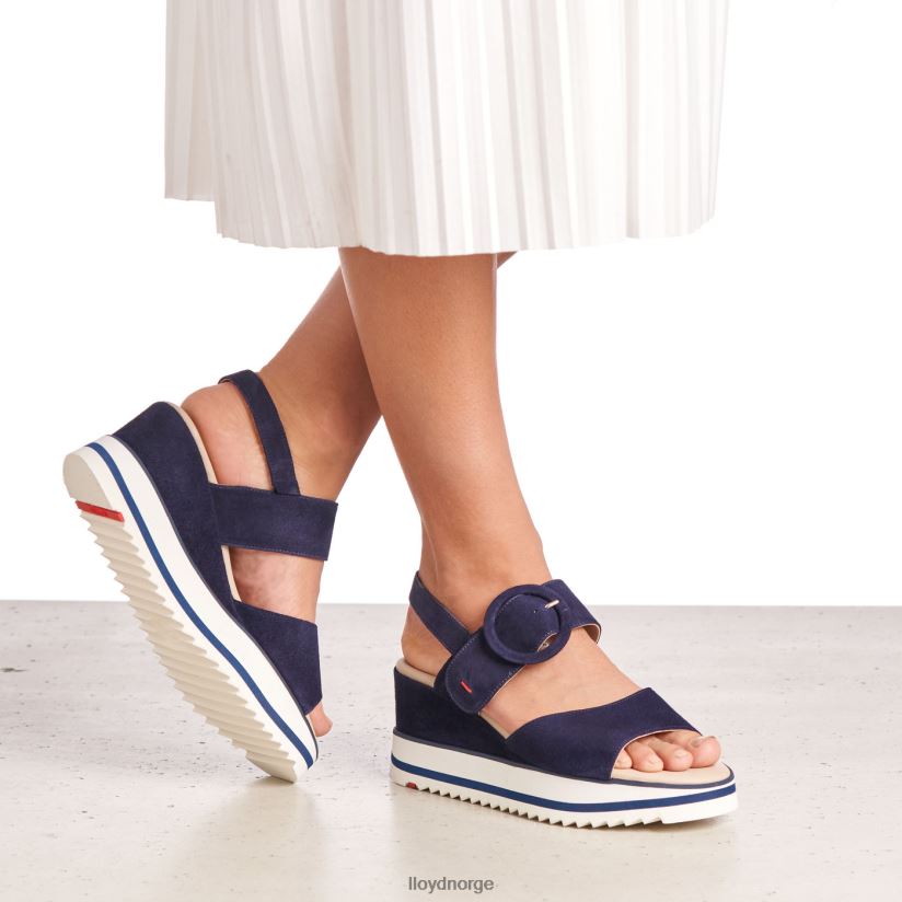 LLOYD semsket sandal kvinner sko blå 4X82ZP1215