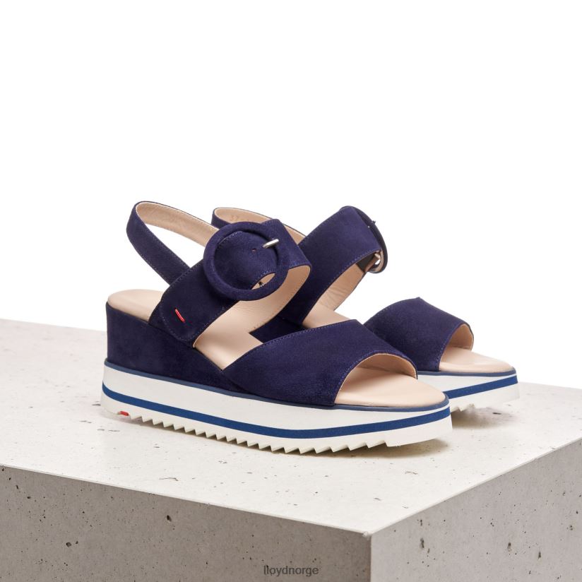 LLOYD semsket sandal kvinner sko blå 4X82ZP1215
