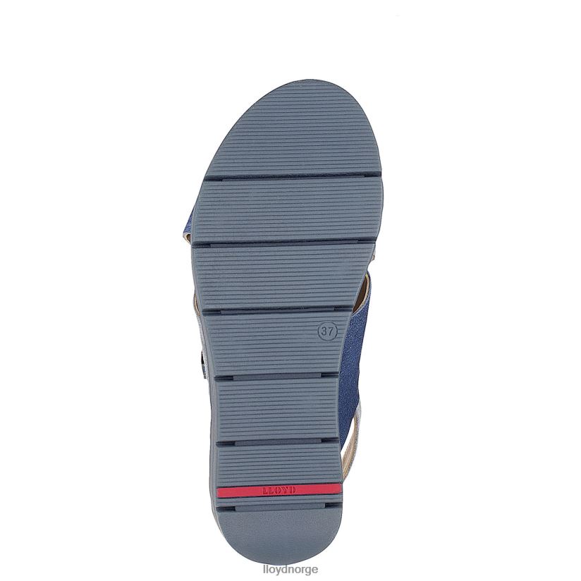 LLOYD semsket sandal kvinner sko blå 4X82ZP1251