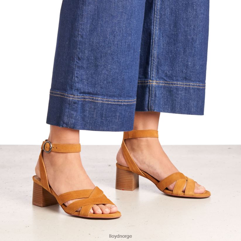LLOYD semsket sandal kvinner sko brun 4X82ZP1155