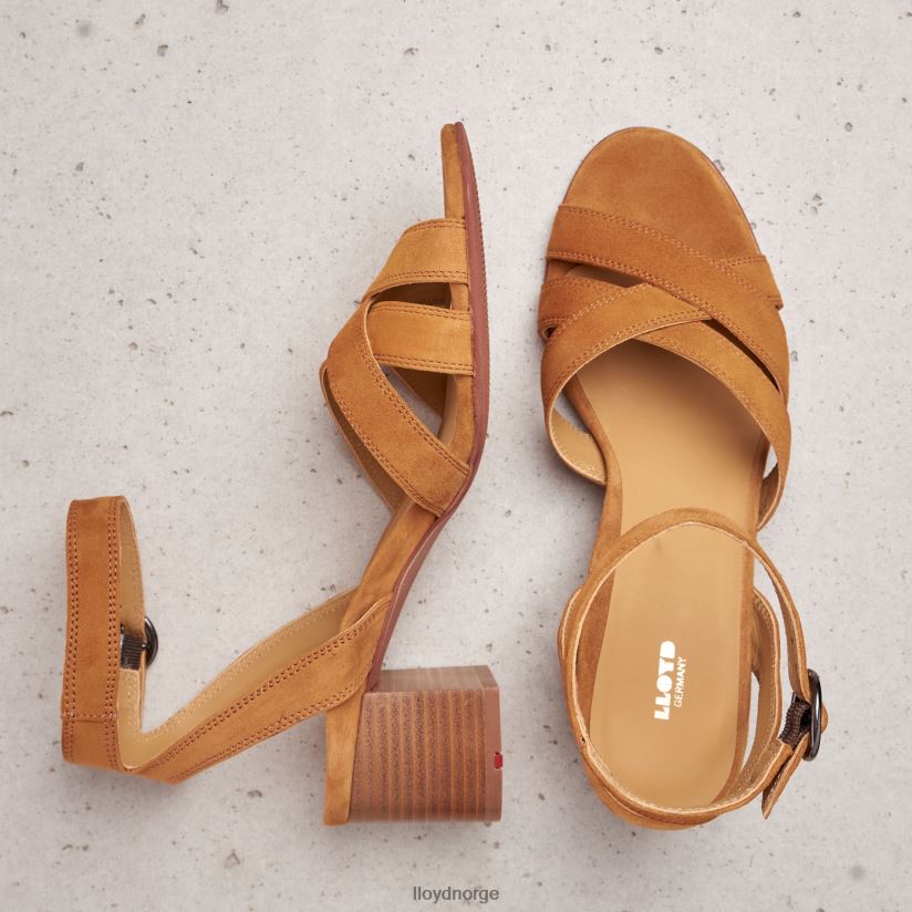 LLOYD semsket sandal kvinner sko brun 4X82ZP1155