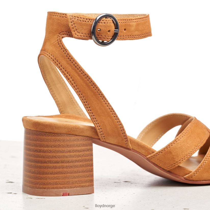 LLOYD semsket sandal kvinner sko brun 4X82ZP1155
