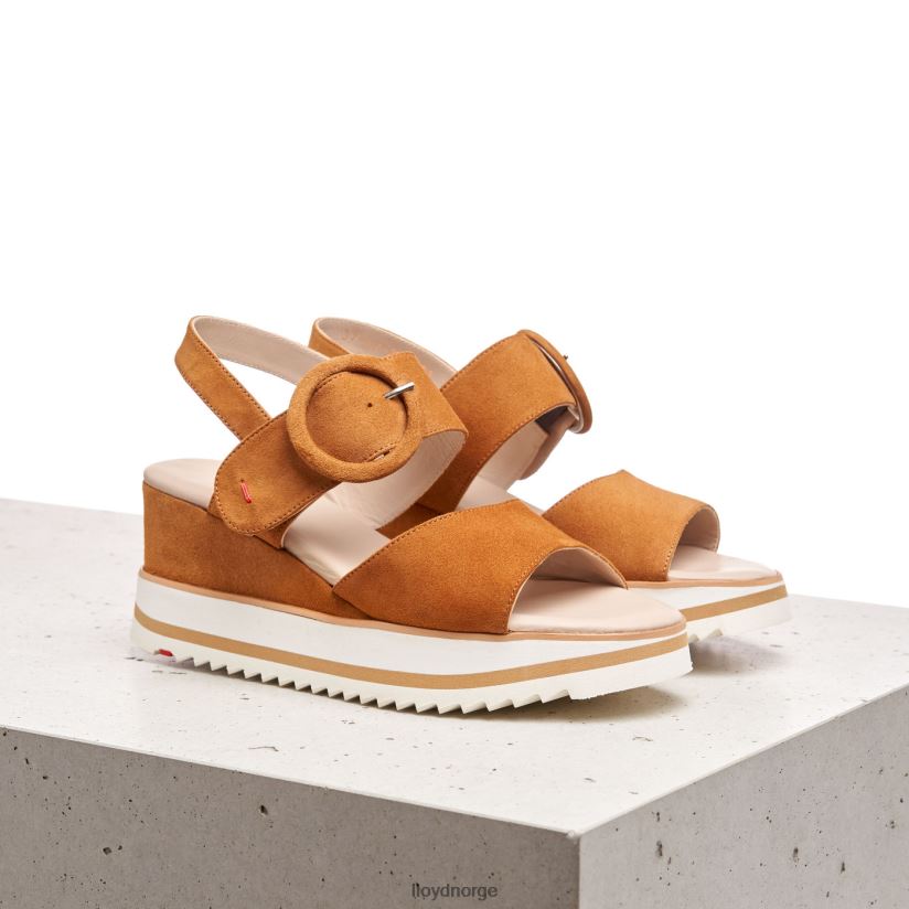 LLOYD semsket sandal kvinner sko brun 4X82ZP1214