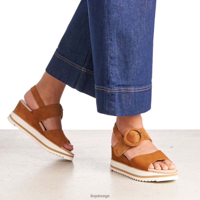 LLOYD semsket sandal kvinner sko brun 4X82ZP1214