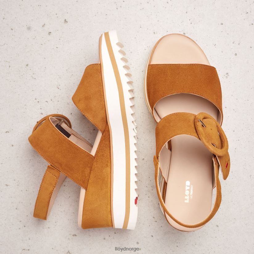 LLOYD semsket sandal kvinner sko brun 4X82ZP1214