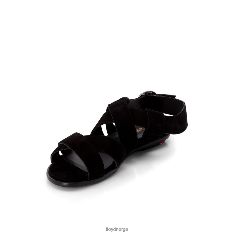 LLOYD semsket sandal kvinner sko svart 4X82ZP1239