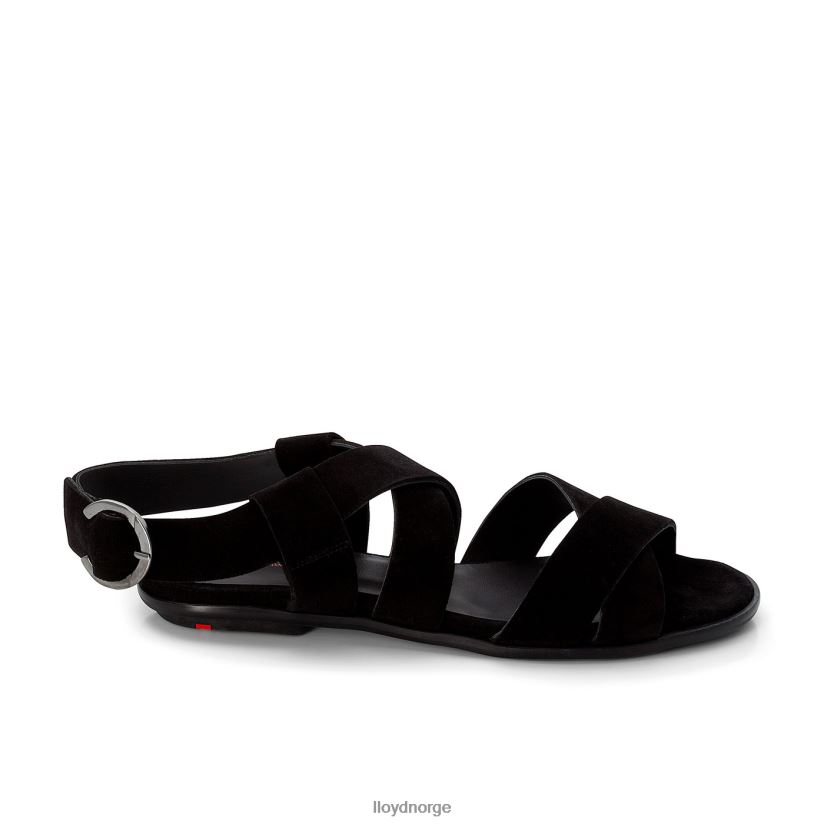 LLOYD semsket sandal kvinner sko svart 4X82ZP1239
