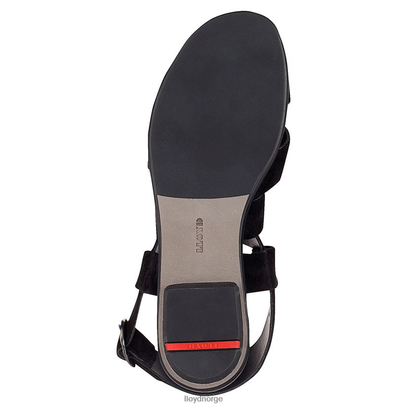 LLOYD semsket sandal kvinner sko svart 4X82ZP1239