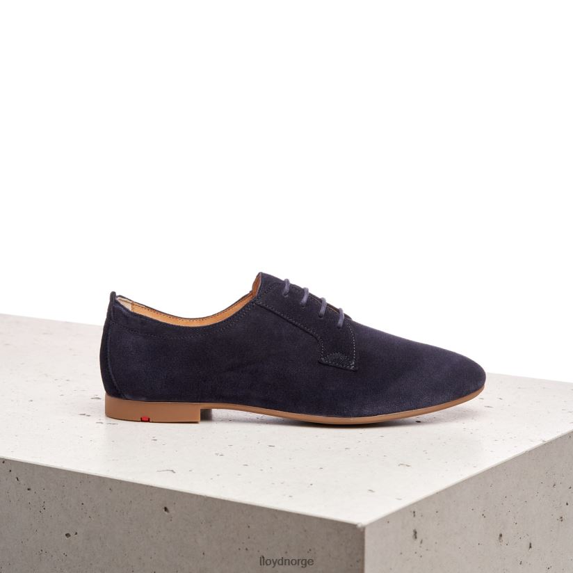 LLOYD semsket snøre halvsko kvinner sko blå 4X82ZP1188