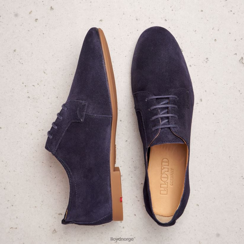 LLOYD semsket snøre halvsko kvinner sko blå 4X82ZP1188