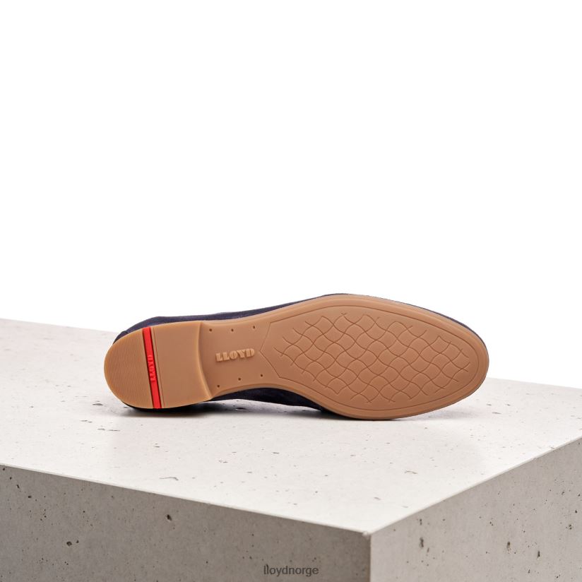 LLOYD semsket snøre halvsko kvinner sko blå 4X82ZP1188