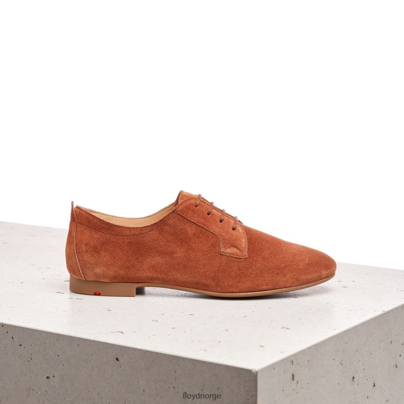 LLOYD semsket snøre halvsko kvinner sko brun 4X82ZP1185