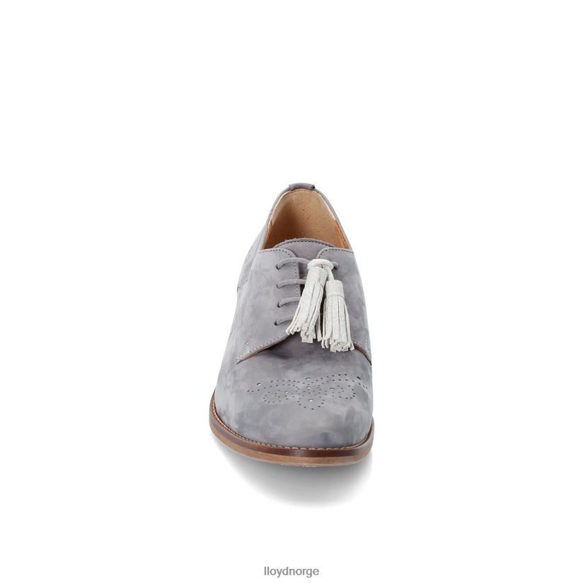 LLOYD semsket snøre halvsko kvinner sko grå 4X82ZP1084