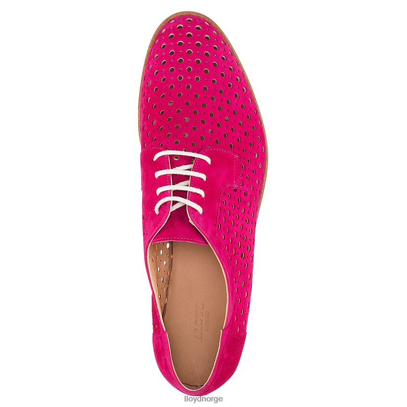 LLOYD semsket snøre halvsko kvinner sko rød 4X82ZP1359