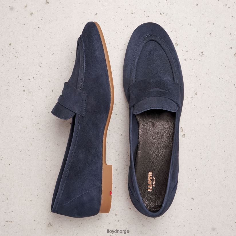 LLOYD semsket tøffel kvinner sko blå 4X82ZP1152