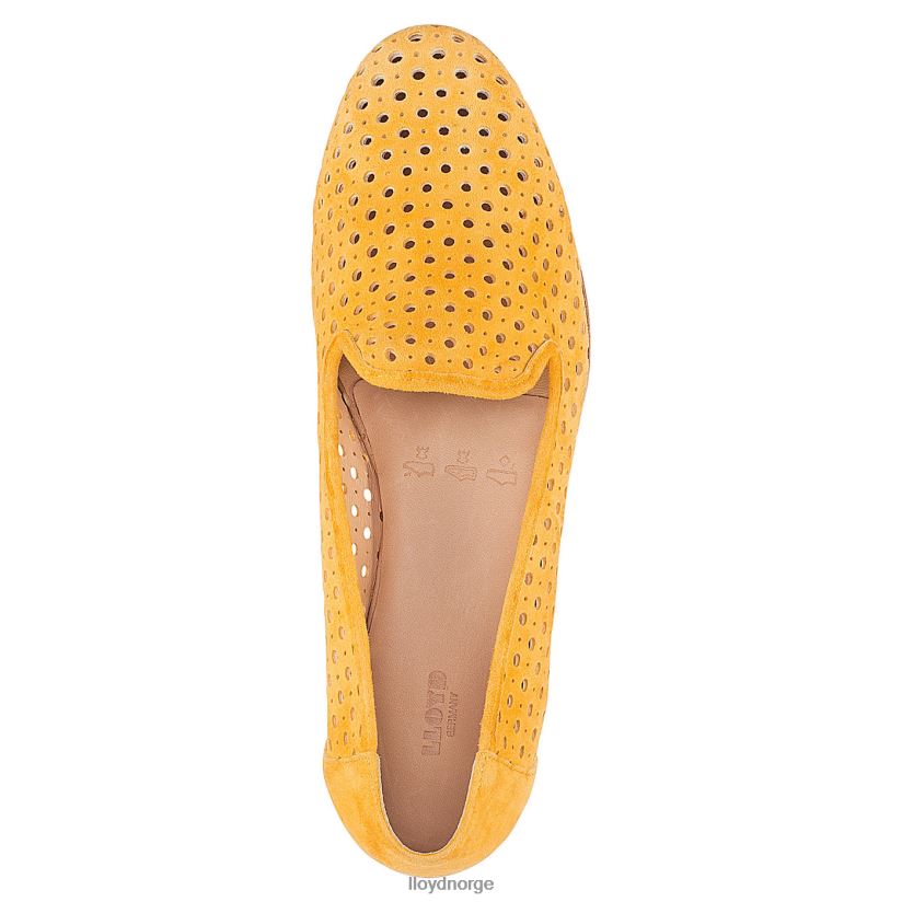 LLOYD semsket tøffel kvinner sko gul 4X82ZP1149
