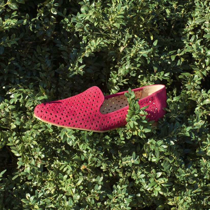 LLOYD semsket tøffel kvinner sko rød 4X82ZP1141