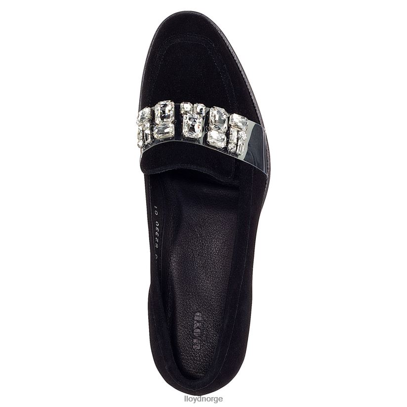 LLOYD semsket tøffel kvinner sko svart 4X82ZP1138