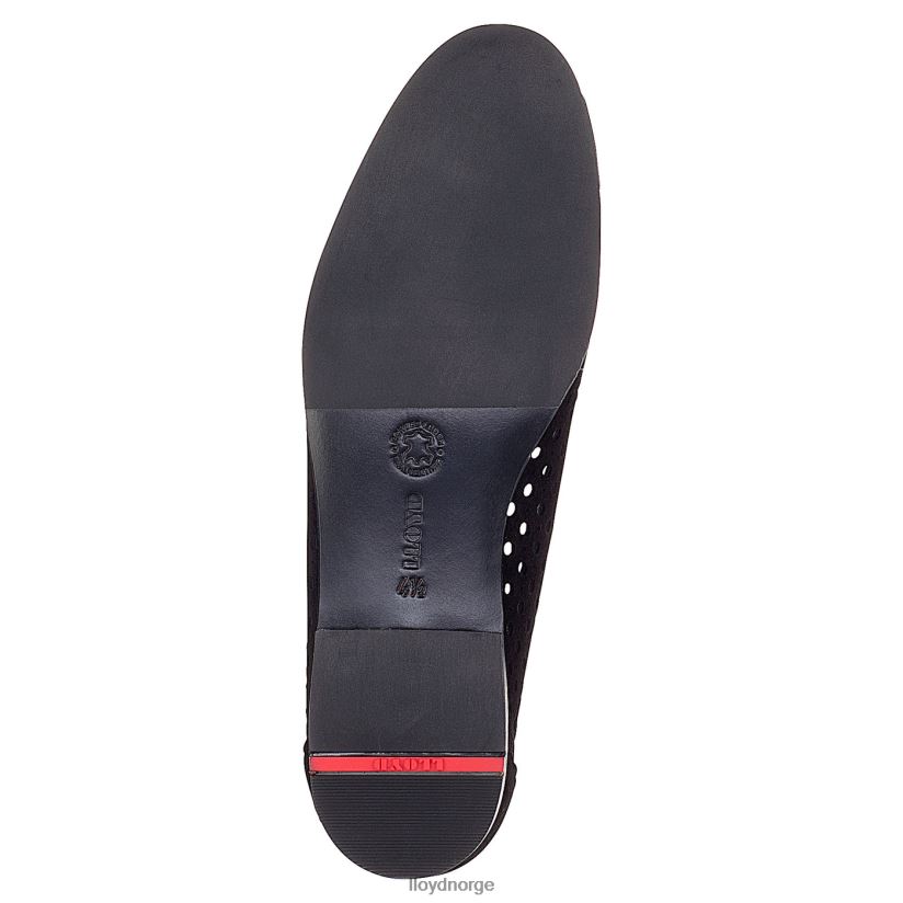 LLOYD semsket tøffel kvinner sko svart 4X82ZP1145