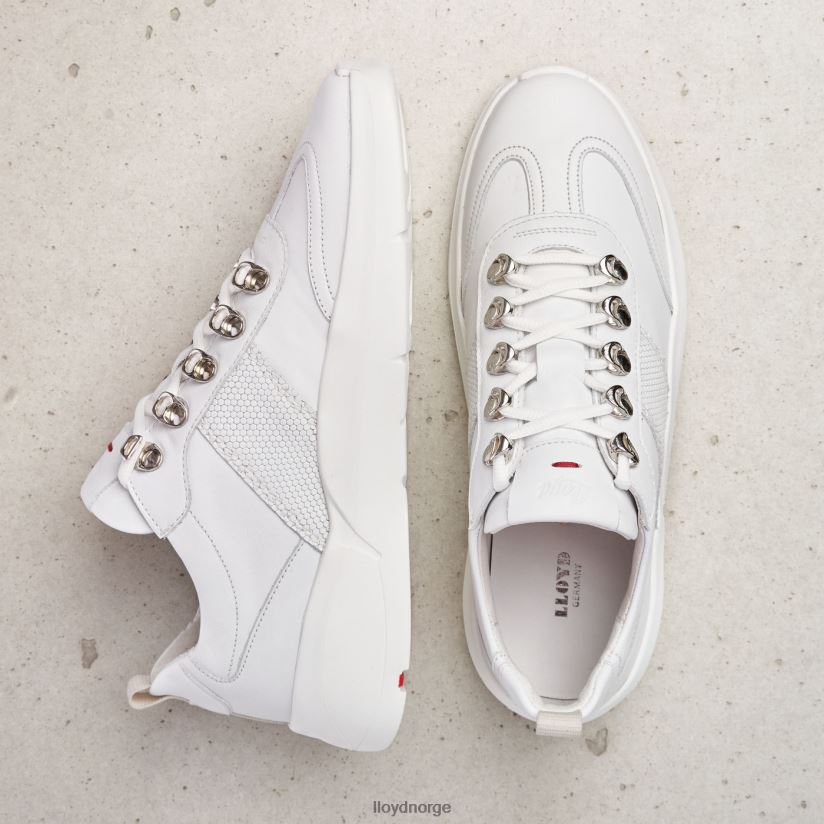 LLOYD skinn joggesko kvinner sko hvit 4X82ZP790