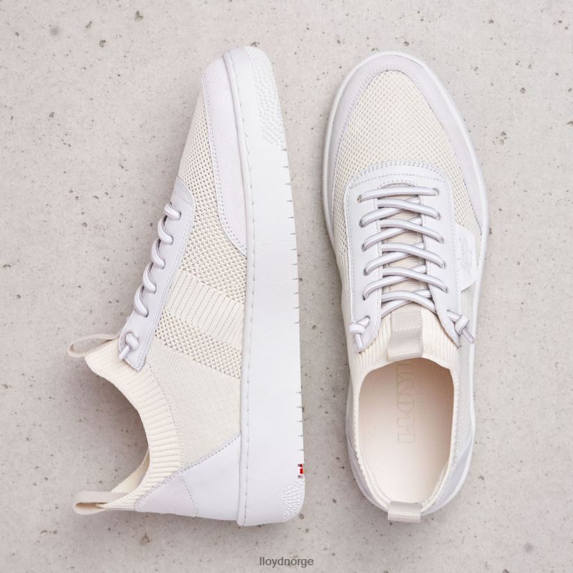 LLOYD skumle joggesko i skinn kvinner sko hvit 4X82ZP806