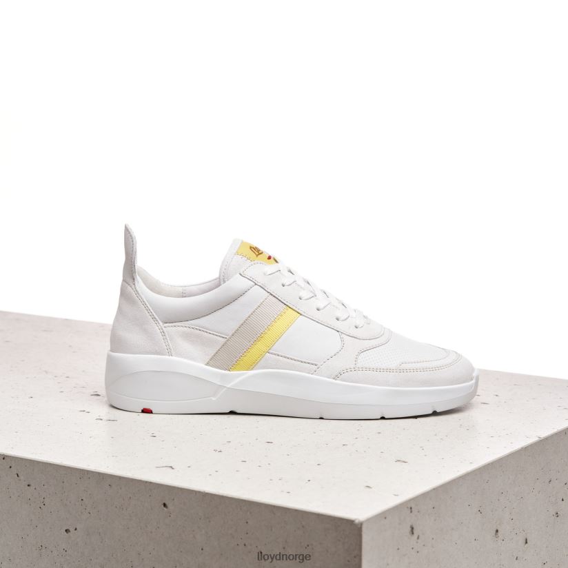 LLOYD skumle joggesko i skinn kvinner sko hvit 4X82ZP808