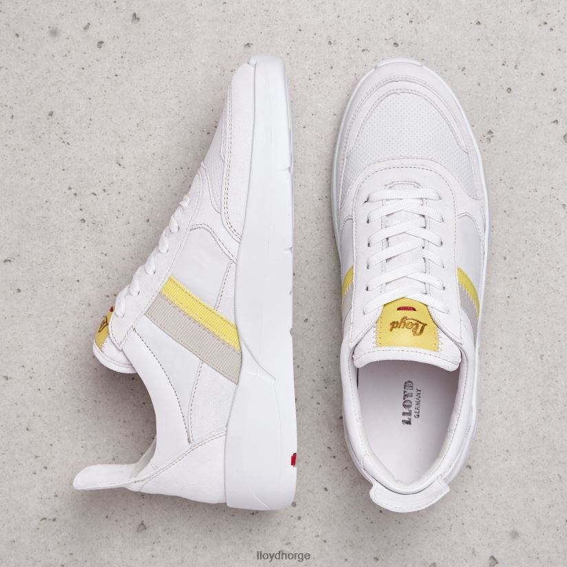 LLOYD skumle joggesko i skinn kvinner sko hvit 4X82ZP808