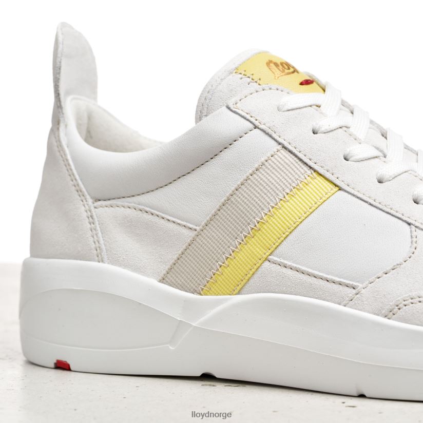 LLOYD skumle joggesko i skinn kvinner sko hvit 4X82ZP808