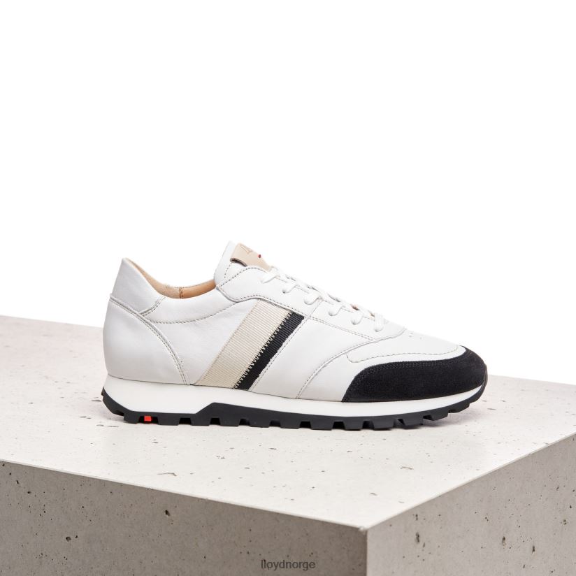 LLOYD skumle joggesko i skinn kvinner sko hvit 4X82ZP828