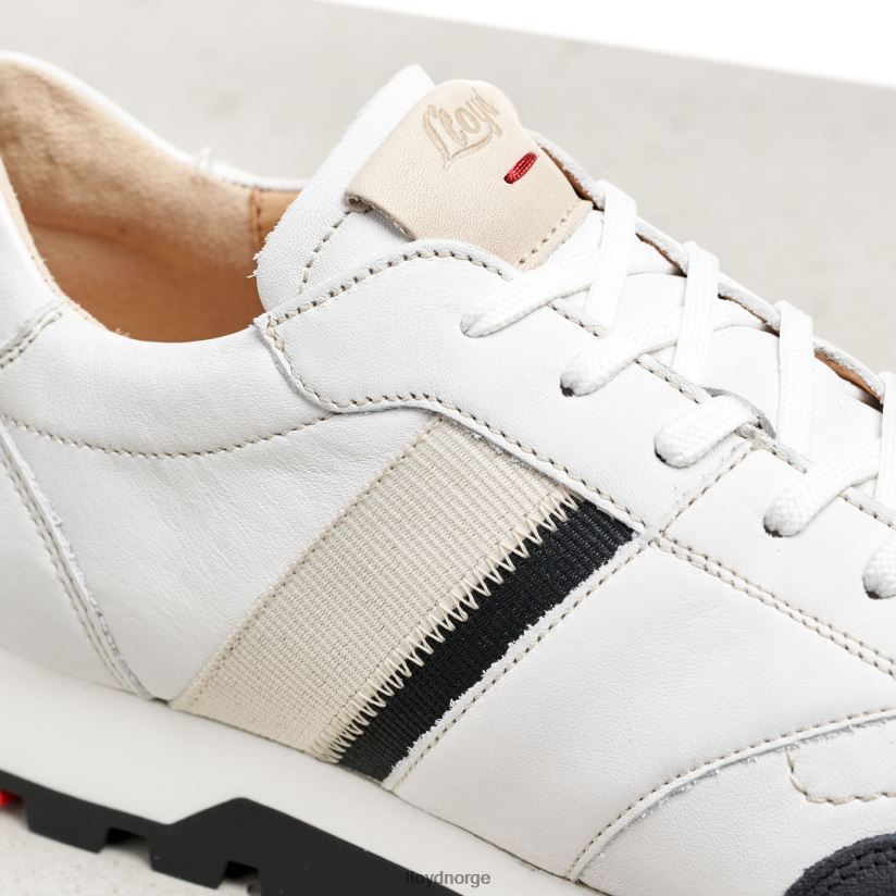 LLOYD skumle joggesko i skinn kvinner sko hvit 4X82ZP828