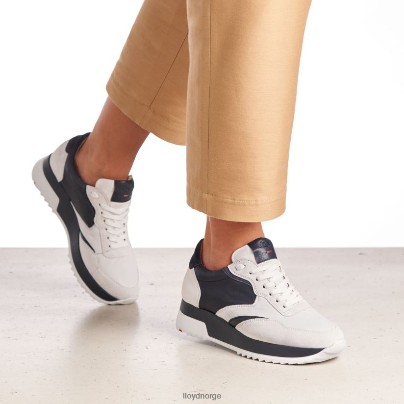 LLOYD skumle joggesko i skinn kvinner sko hvit 4X82ZP870