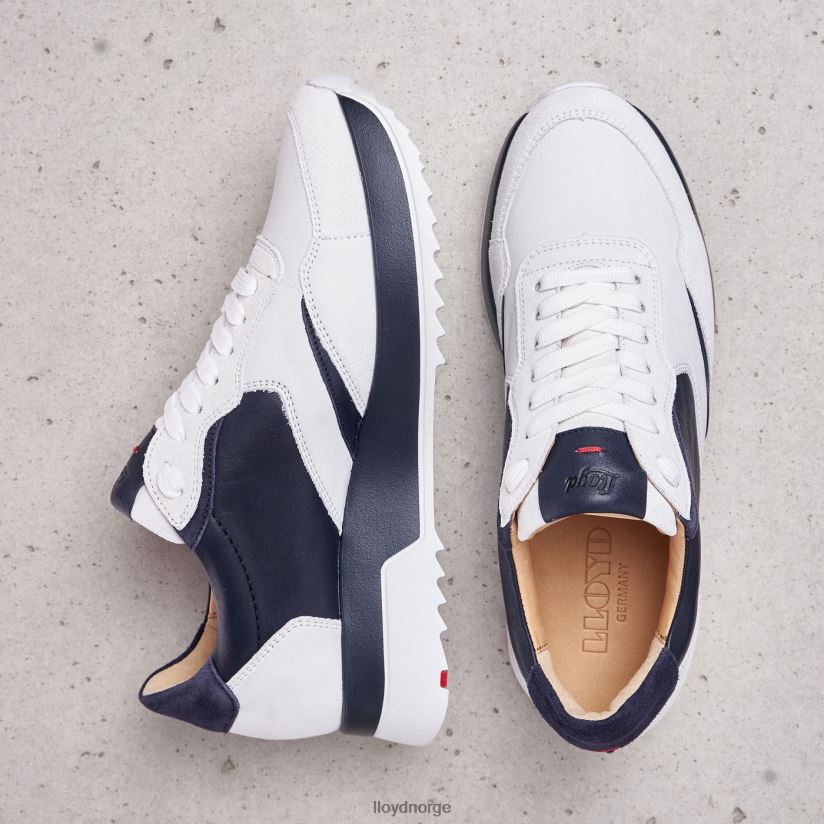 LLOYD skumle joggesko i skinn kvinner sko hvit 4X82ZP870