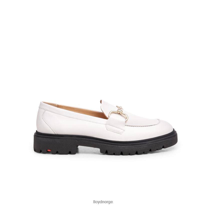 LLOYD slip-on tøffel i glatt skinn kvinner sko hvit 4X82ZP1034