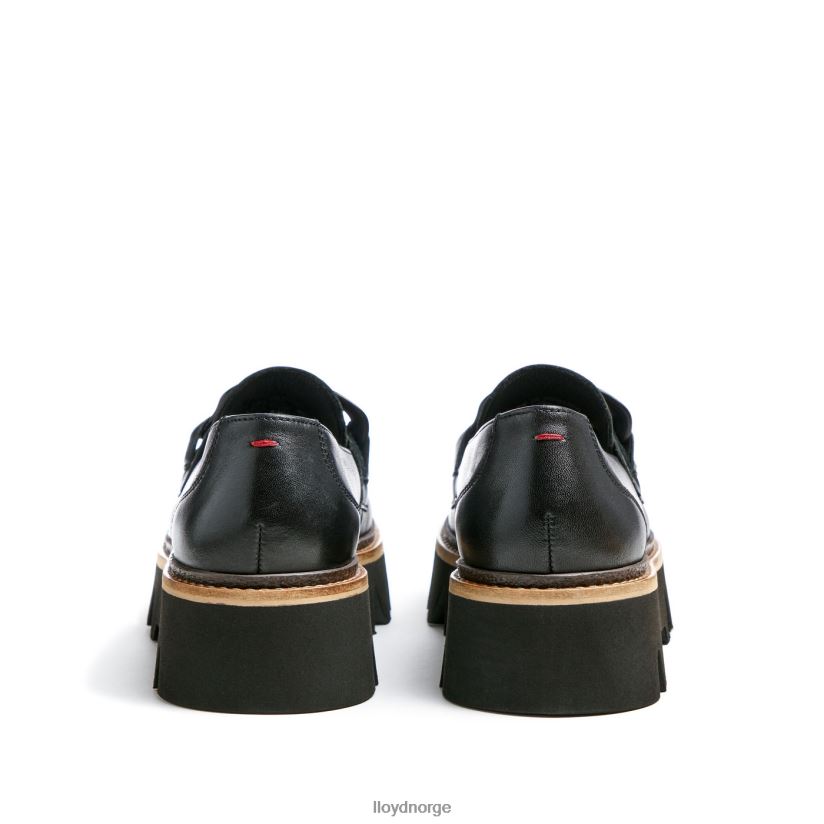 LLOYD slip-on tøffel i glatt skinn kvinner sko svart 4X82ZP1018