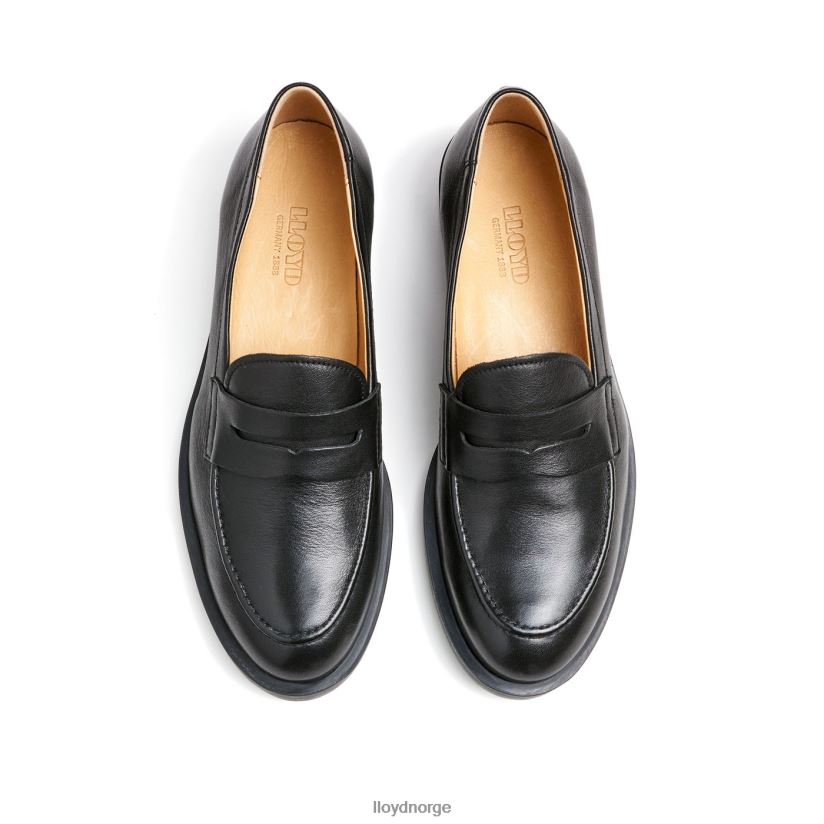 LLOYD slip-on tøffel i glatt skinn kvinner sko svart 4X82ZP1025