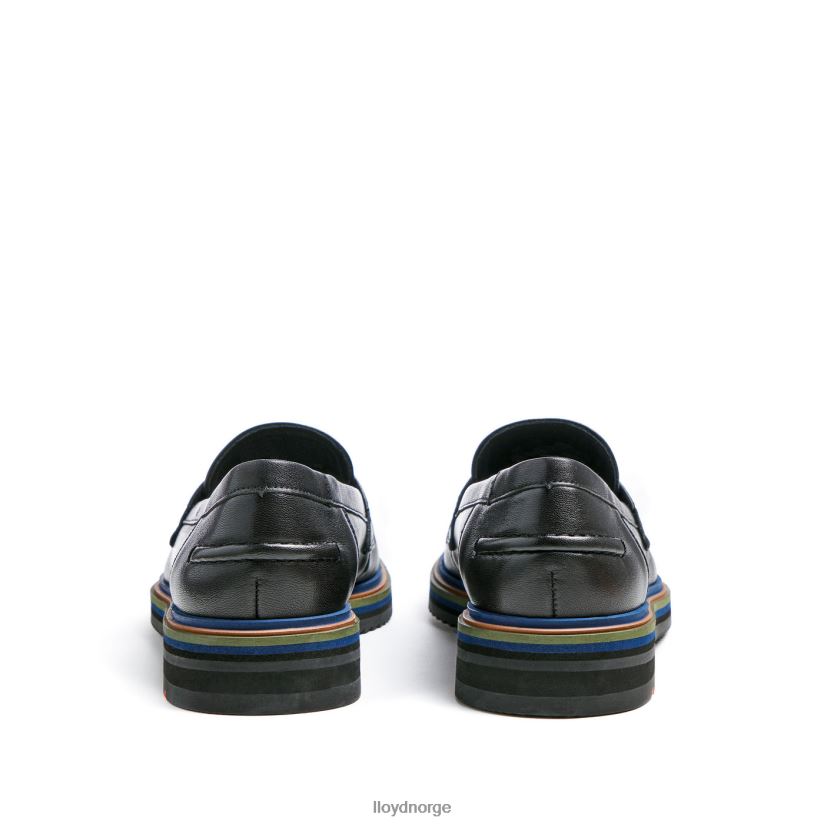 LLOYD slip-on tøffel i glatt skinn kvinner sko svart 4X82ZP1046