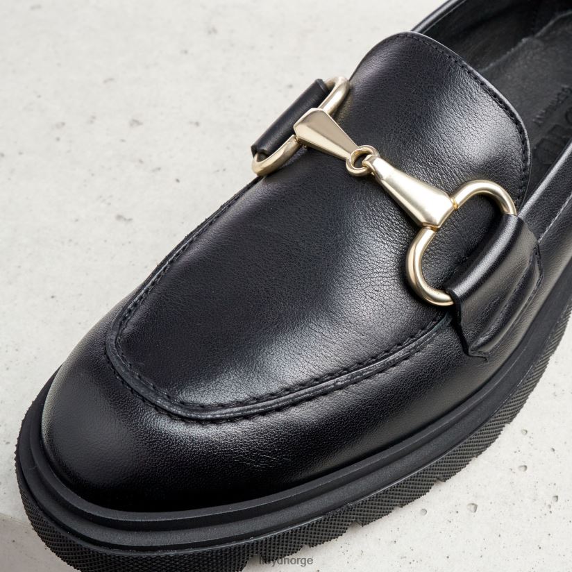 LLOYD slip-on tøffel i glatt skinn kvinner sko svart 4X82ZP1357