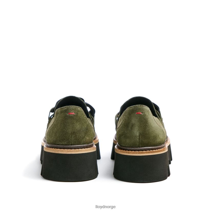 LLOYD slip-on tøffel i grovt skinn kvinner sko grønn 4X82ZP1019