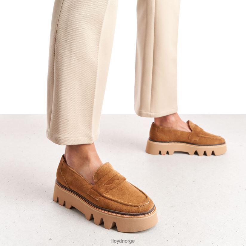 LLOYD slip-on tøffel i skinn kvinner sko brun 4X82ZP1055