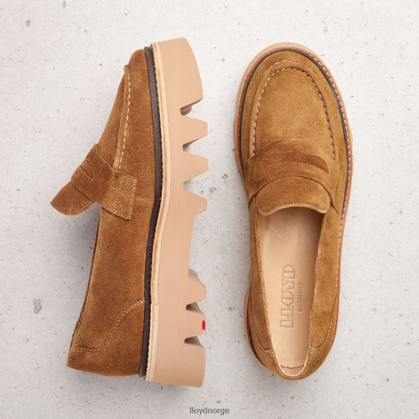 LLOYD slip-on tøffel i skinn kvinner sko brun 4X82ZP1055