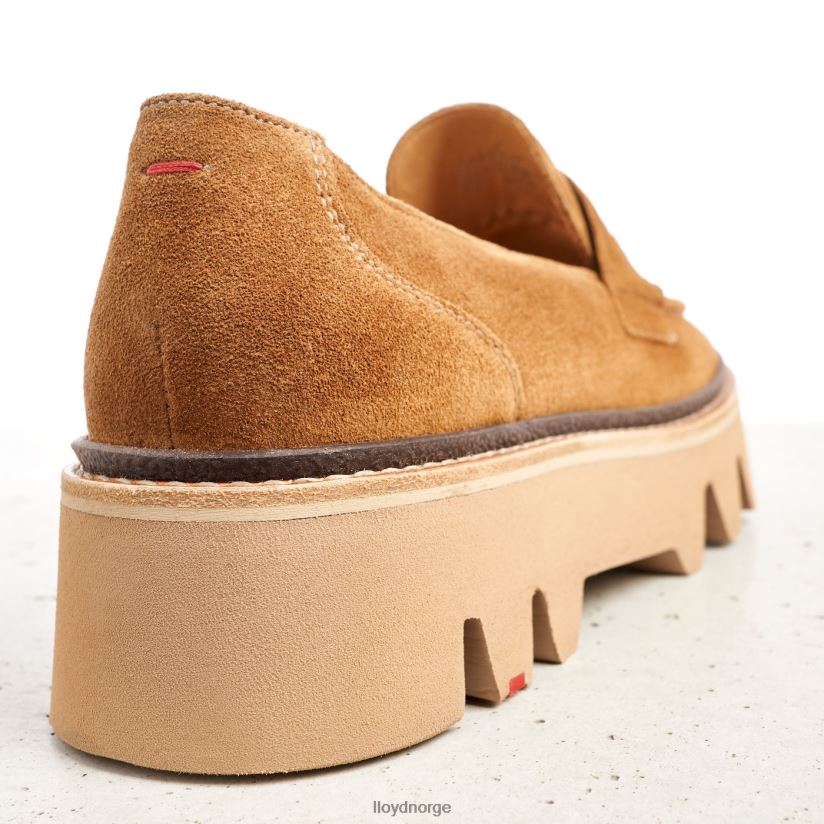 LLOYD slip-on tøffel i skinn kvinner sko brun 4X82ZP1055