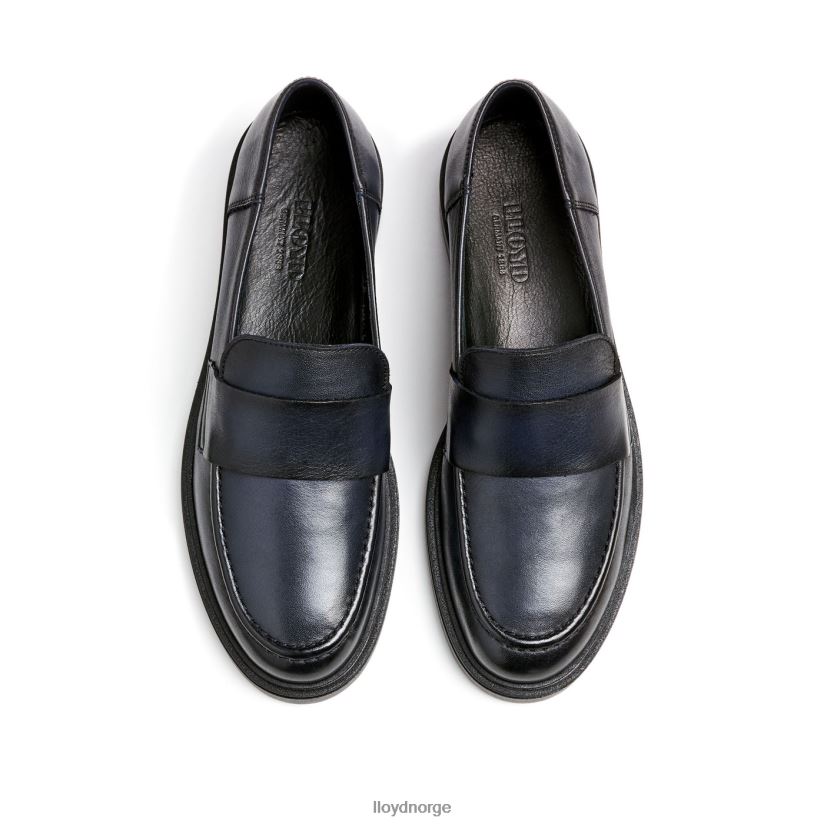 LLOYD slip på skinntøffel kvinner sko blå 4X82ZP1108