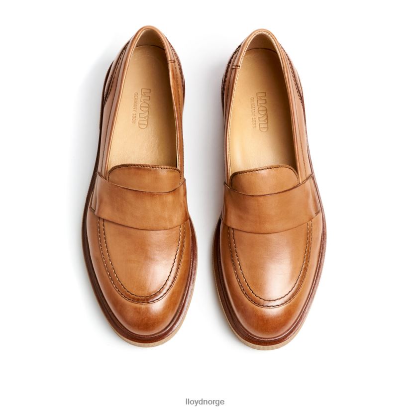 LLOYD slip på skinntøffel kvinner sko brun 4X82ZP1115