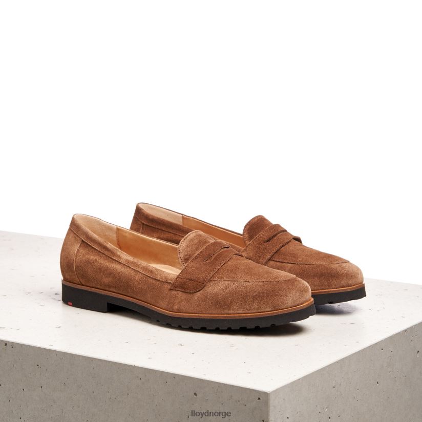 LLOYD slip på skinntøffel kvinner sko brun 4X82ZP1148