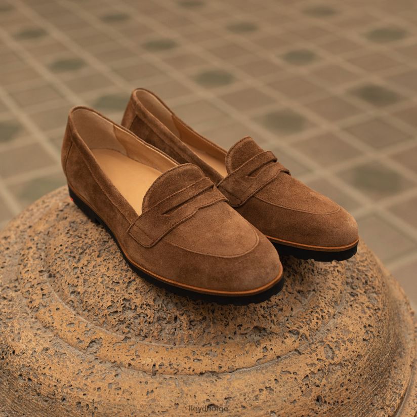 LLOYD slip på skinntøffel kvinner sko brun 4X82ZP1148