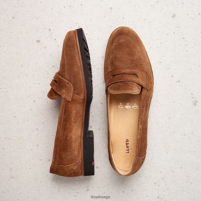 LLOYD slip på skinntøffel kvinner sko brun 4X82ZP1148