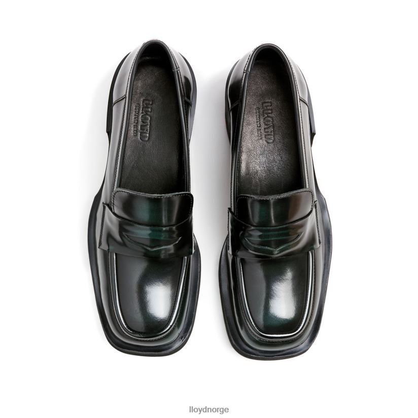 LLOYD slip på skinntøffel kvinner sko grønn 4X82ZP1114