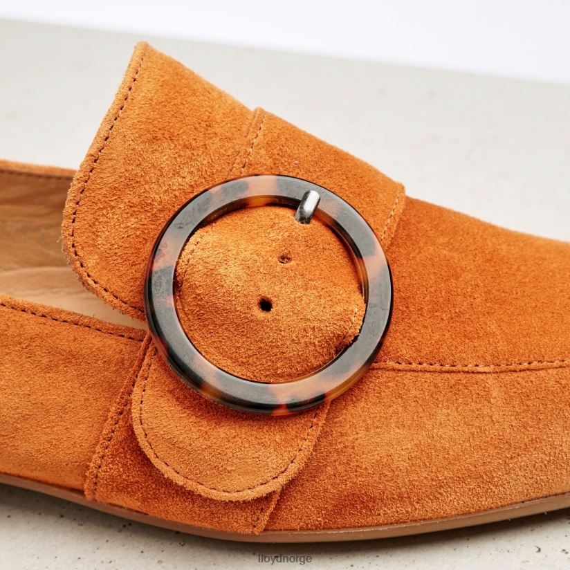 LLOYD slip på skinntøffel kvinner sko rød 4X82ZP1140