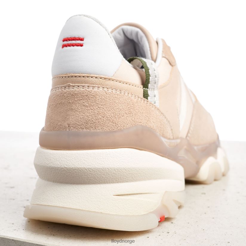 LLOYD sneakers i semsket skinn kvinner sko beige 4X82ZP779